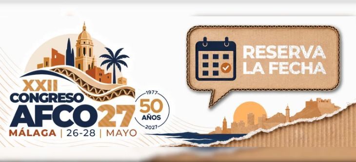 XXII Congreso AFCO: Málaga será el punto de encuentro del sector del cartón en 2027